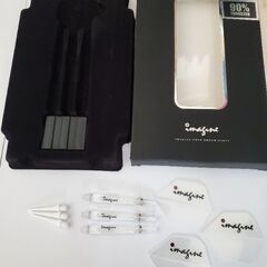 【新品 未使用】Imagine Darts ダーツ純正パーツセット｜フライト･シャフト･チップ3本｜90%タングステンシリーズ付属品の画像