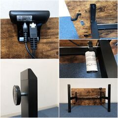 電動昇降デスクW120×D60×H70～cm スタンディングデスク収納フック付・静音/高さメモリー機能搭載 パソコンデスク 展示品・アウトレットの画像