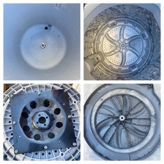 【受付終了】【23区近隣配送設置無料 】  N685 ニトリ 2022年製 6.0kg 全自動洗濯機 ブラック&グレー  の画像