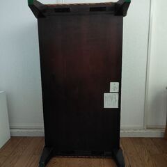 アジアン風　ガラス天板 ウィッカー センターテーブルの画像