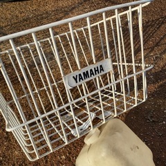 ヤマハ純正フロントバスケット　パッソル　旧車　前カゴ　当時物の画像
