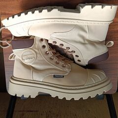 新品 24.5cm レディース ブーツ ブラウン 厚底 シューズ サイドゴア 識別番号:【B139-S】の画像