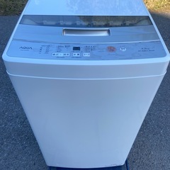 【23区近隣配送設置無料 】  A127 超美品 AQUA 2021年製 全自動洗濯機 4.5kg  の画像