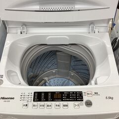 【1年保証】全自動洗濯機　Hisense　HW-K55E　5.5kgの画像