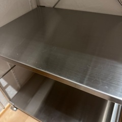 無印　無印良品 ステンレスユニットシェルフ・ステンレス棚セット・中幅５８×奥行４１×高さ１２０ｃｍの画像