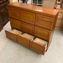 A2511-366 チェスト3段 上2段前開き キズ汚れ有りの画像