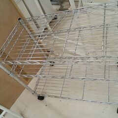 リユースのサカイ栃木店★ジモティ割あり★  スチールラック シルバー W61×D35×H25.5 クリーニング済み TC11686の画像