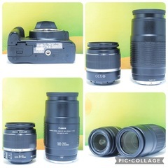 初心者おすすめ✨Canon EOS kiss X3 ダブルレンズセット ダブルズームセット スマホ転送 すぐ撮影可能の画像