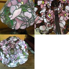 L&LWMC レトロ ステンドランプ 高さ約48cm ステンドグラス 照明 インテリア テーブルランプ カフェランプ 明るさ2段階 札幌市 新道東店の画像