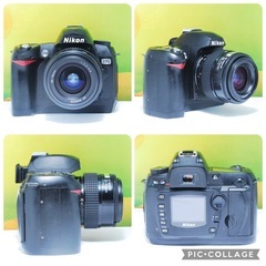 美品✨Nikon D70 ＋ AF NIKKOR 35-70mm CFカード バッグ付き レトロかわいい フィルムカメラの画像