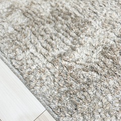 【訳あり】ニトリ シャギーラグ ベージュ
の画像