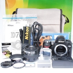 美品✨Nikon D70 ＋ AF NIKKOR 35-70mm CFカード バッグ付き レトロかわいい フィルムカメラの画像