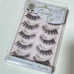 新品❤️ Lovely Eye 06 ブラックつけまつげ 10ペアの画像