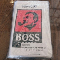 【非売品】BOSS コーヒー　お茶　タオル セットの画像