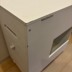 ドレッサー　可動式　移動式　白　小型の画像