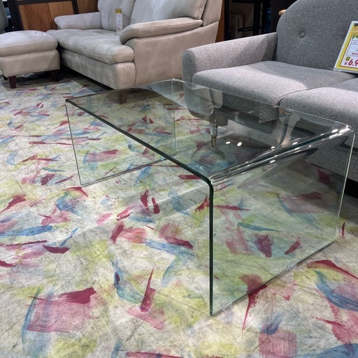 Francfranc ガラスセンターテーブル