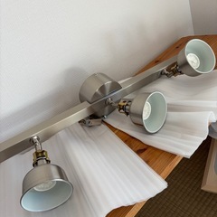 IKEA/　RANARP シーリングトラック3灯 ニッケルメッキの画像