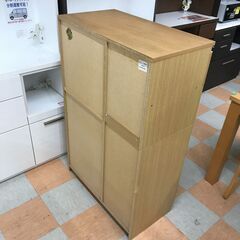 ＼家具＊家電のお店／【ｼﾞｬﾝｸﾞﾙｼﾞｬﾝｸﾞﾙ石川金沢店】レンジ台 木目調 ナチュラル W(幅)75×D(奥行き)39.5×H(高さ)118.2cmの画像