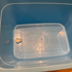 新輝合成 トンボ 角型 タライ 水抜き栓付き ホース穴付き 60型 62リットル ブルー 幅66×奥行47×高さ33cm 日本製の画像