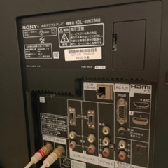 SONY テレビ　bravia 40型　KDL-40HX800 の画像