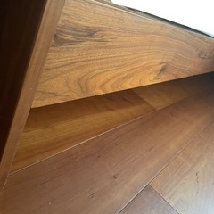 シングル　ベッドフレーム　ウォールナット　木の画像