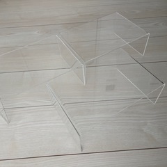 無印良品アクリル仕切棚3個セットの画像
