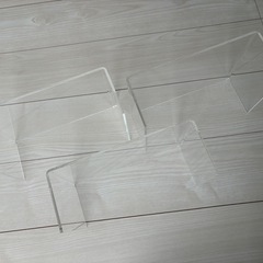 無印良品アクリル仕切棚3個セットの画像