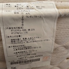 サータ　ペディック65 Serta マットレス　キングサイズの画像