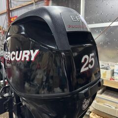 中古 マーキュリー 船外機 25馬力 4ストローク（ EFI 25PS 4ST ） ボート用エンジン（お引き取り限定）の画像