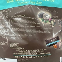 Bouchard ベルギー ミルクチョコレート カラメルシーソルト134個 840g 個包装 賞味期限2026/12/24　Z34-71563の画像
