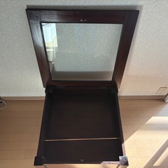 ローテーブル　ダークブラウン　アジアン家具　アンティークの画像