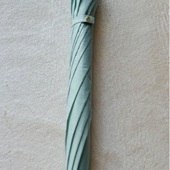 【未使用/訳あり】晴雨兼用ワンタッチ開閉式ジャンプ長傘〜ミントグリーンの画像