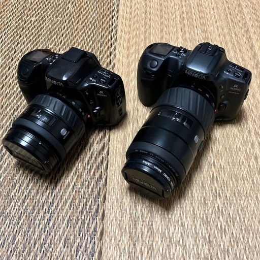 MINOLTA一眼レフフィルムカメラ、現状品/ジャンク品扱い！2台セット
