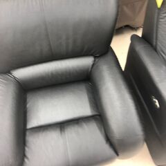 【ジャングルジャングル和歌山店】【Wa3356】一人用ソファ　ブラック　リユースショップ リサイクルショップ 中古家具 中古家電 中古自転車 古着 冷蔵庫の画像