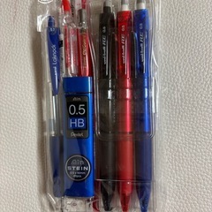 文房具　ボールペン・定規・消しゴム・鉛筆・修正テープ・蛍光ペンの画像