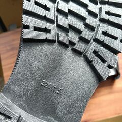 新品 22cm レディース ブーツ ブラック 厚底 シューズ サイドゴア 識別番号:【B146-S】の画像