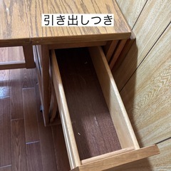 折りたたみ収納できる食卓セット　中古品の画像