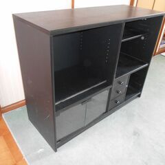 テレビボード黒の画像