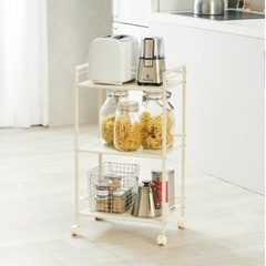 キッチンワゴン3段(2台セット)　の画像