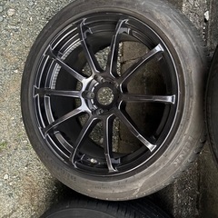 福岡★24年製！21年製アドバン風！9.0j18インチアルミホイール！タイヤ&ホイール　直接取引5000円引き！クラウンに！の画像