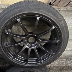 福岡★24年製！21年製アドバン風！9.0j18インチアルミホイール！タイヤ&ホイール　直接取引5000円引き！クラウンに！の画像