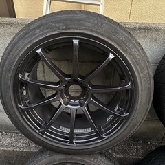 福岡★24年製！21年製アドバン風！9.0j18インチアルミホイール！タイヤ&ホイール　直接取引5000円引き！クラウンに！の画像