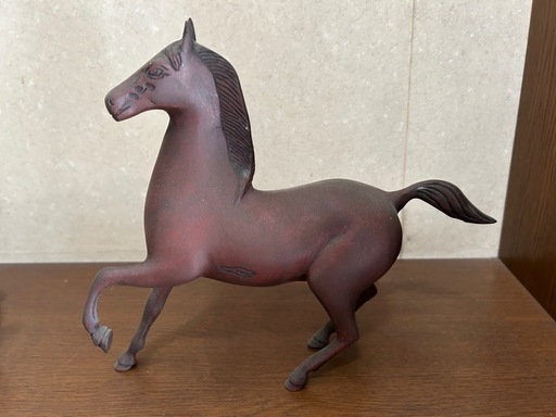 ☆高岡銅器☆☆正晴作☆ ☆銅製馬☆ ☆ブロンズ☆　☆置き物☆ ☆ヴィンテージ☆ ☆高岡銅器正晴作 銅製馬 ブロンズ