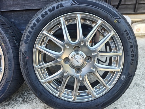 25年製★タイヤ新品！軽自動車用！マナレイスポーツ VERTEC VR-5 ミネルバ TREND165/55R15 15インチセット！