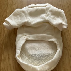 小型犬用トレーナー　裏起毛　オフホワイト　Sの画像