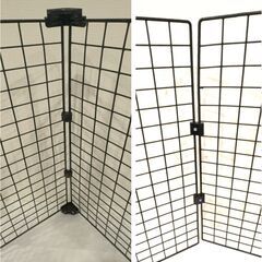 メッシュパネルとオプションパーツ ブラック 収納/家具/棚/シェルフ/ラック/インテリア/ボックス/カゴの画像
