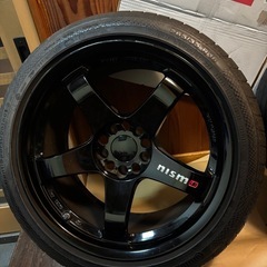 福岡★レア！RAYS！NISMO GT4/189.5j,1810.5j PCD114.3 265／35R18/直接取引5000円引き！の画像