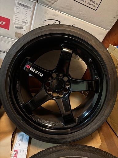 福岡★レア！RAYS！NISMO GT4/189.5j,1810.5j PCD114.3 265／35R18/直接取引5000円引き！