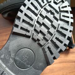 新品 24.5cm レディース ブーツ ブラック 厚底 シューズ サイドゴア 識別番号:【B148-S】の画像