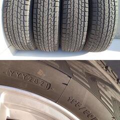 冬 ジムニー シエラ ノマド【~95％ 富山】スズキ エスクード １５インチ 195/80R15 ヨコハマ ★美品★アルミホイール【富山】中古4本 PCD139.7 シェラ Jeep ジープ の画像